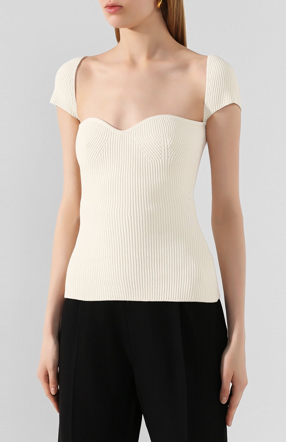 Топ из вискозы KHAITE, арт. 8420400/ISTA, фото 3