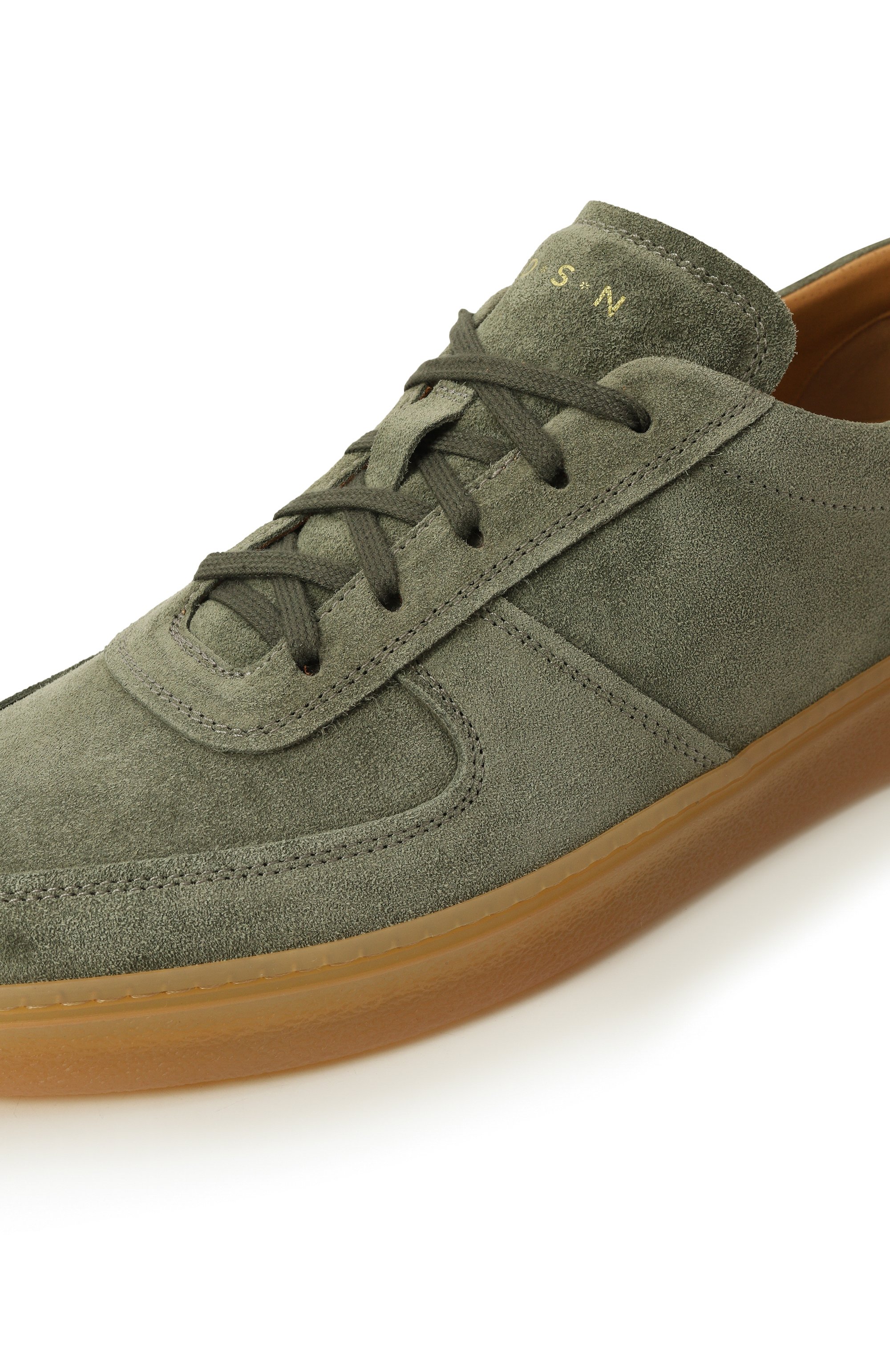 Замшевые кеды levante H`D`S`N BARACCO хаки цвета по цене 46350 руб., арт. LEVANTE.S.11*, фото 7 Замшевые кеды levante H`D`S`N BARACCO, арт. LEVANTE.S.11*, фото 7