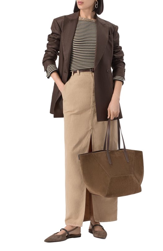 Сумка-тоут BC Duo Brunello Cucinelli MBDLD2571 Коричневый  MBDLD2571 Фото 7