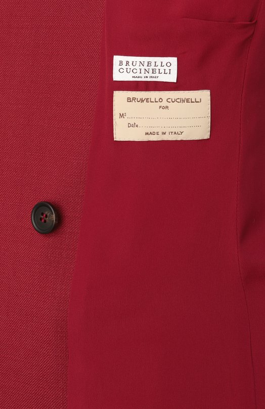 Шерстяной жакет Brunello Cucinelli MB1297168 Красный  MB1297168 Фото 7