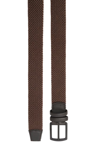 Текстильный ремень MVST коричневого цвета по цене 32650 руб., арт. 67U.0001/W00L, фото 3 Текстильный ремень MVST, арт. 67U.0001/W00L, фото 3