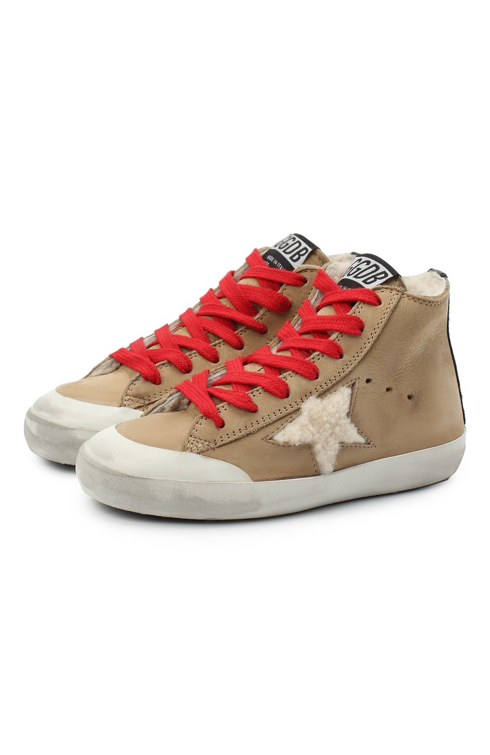 Кожаные кеды GOLDEN GOOSE DELUXE BRAND, арт. GYF00114.F000453, фото 1