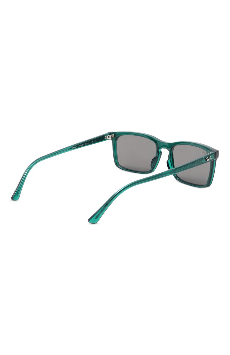 Женские солнцезащитные очки RAY-BAN зеленого цвета, арт. 4435-6615B1 | Фото 5 (Нос: Не проставлено; Региональные ограничения белый список (Axapta Mercury): Не проставлено; Тип очков: С/з; Материал: Пластик; Кросс-КТ: С/з-унисекс; Очки форма: Прямоугольные; Оптика Гендер: оптика-унисекс)
