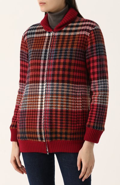 Двубортный вязаный бомбер на молнии LORO PIANA, арт. FAG4349, фото 3