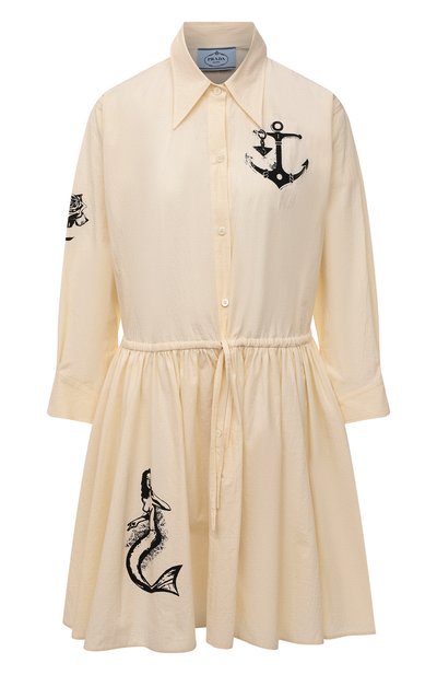 Женское хлопковое платье PRADA, арт. P3G74-10M6-F0304-221