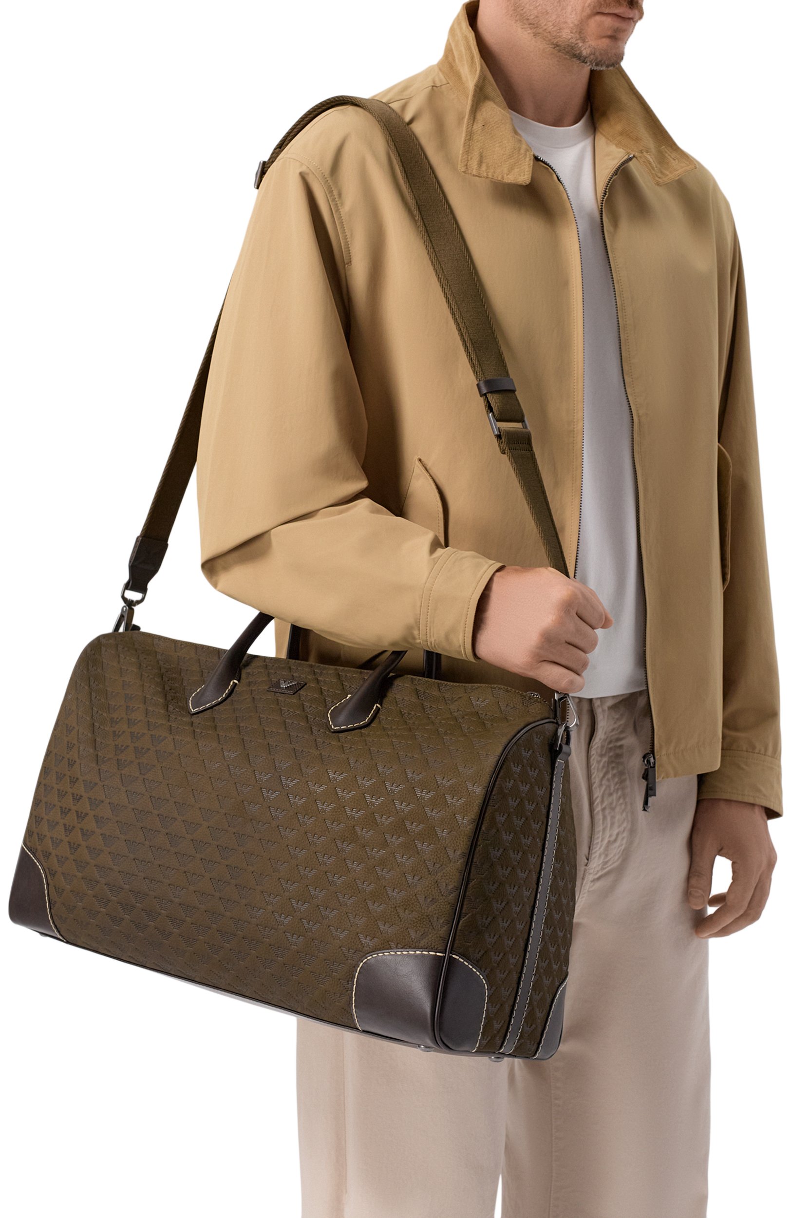 Сумка EMPORIO ARMANI хаки цвета по цене 99950 руб., арт. EM002131/AF29023, фото 2 Сумка EMPORIO ARMANI, арт. EM002131/AF29023, фото 2