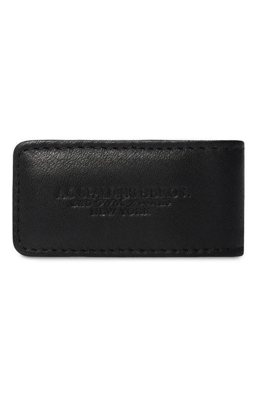 

Кожаный зажим для денег A.G.SPALDING & BROS, Чёрный
