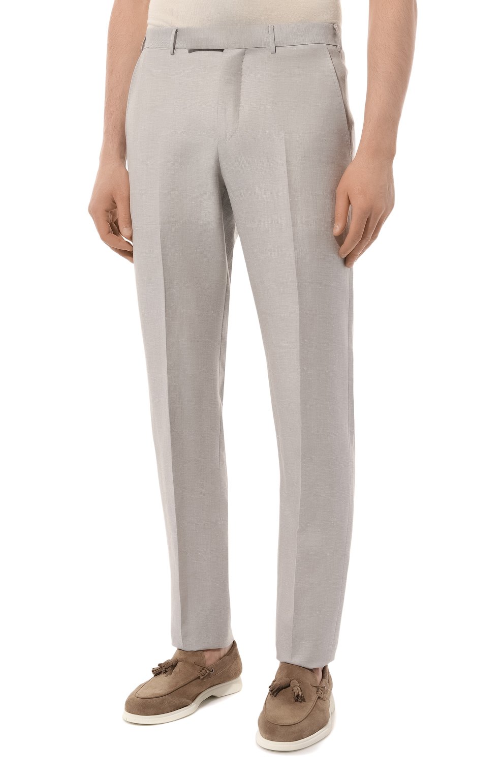 Брюки из шерсти и льна ZEGNA, арт. 718F06A7/75TB12, фото 3