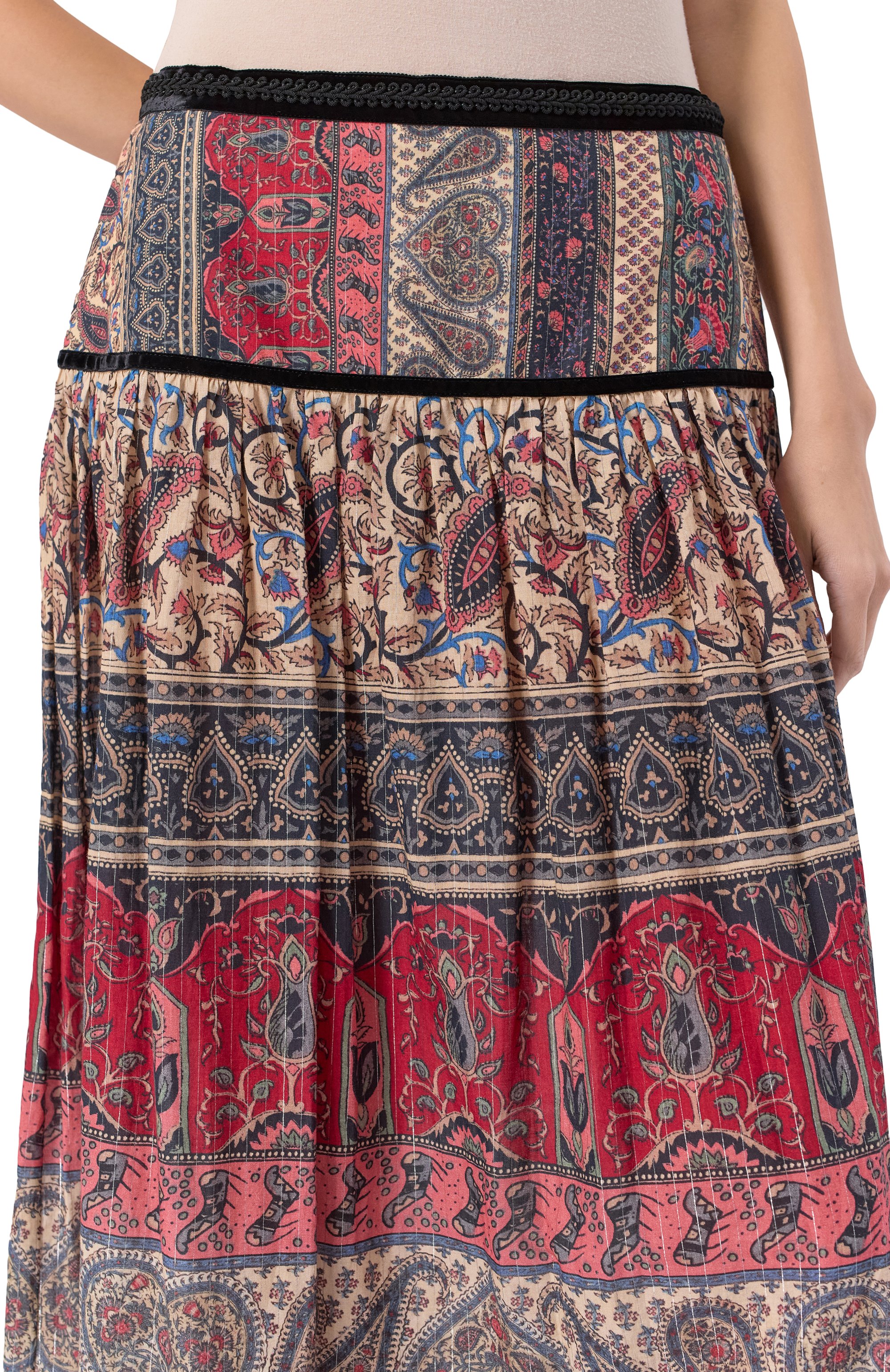 Хлопковая юбка VALENTINO, арт. 6B0RAD57/992, фото 5