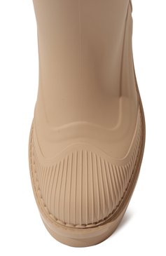 Женские полусапоги raina CHLOÉ бежевого цвета, арт. CHC23A904FP | Фото 6 (Подошва: Платформа; Каблук высота: Низкий; Материал внутренний: Текстиль; Материал внешний: Экокожа; Материал утеплителя: Без утеплителя; Высота голенища: Низкие)