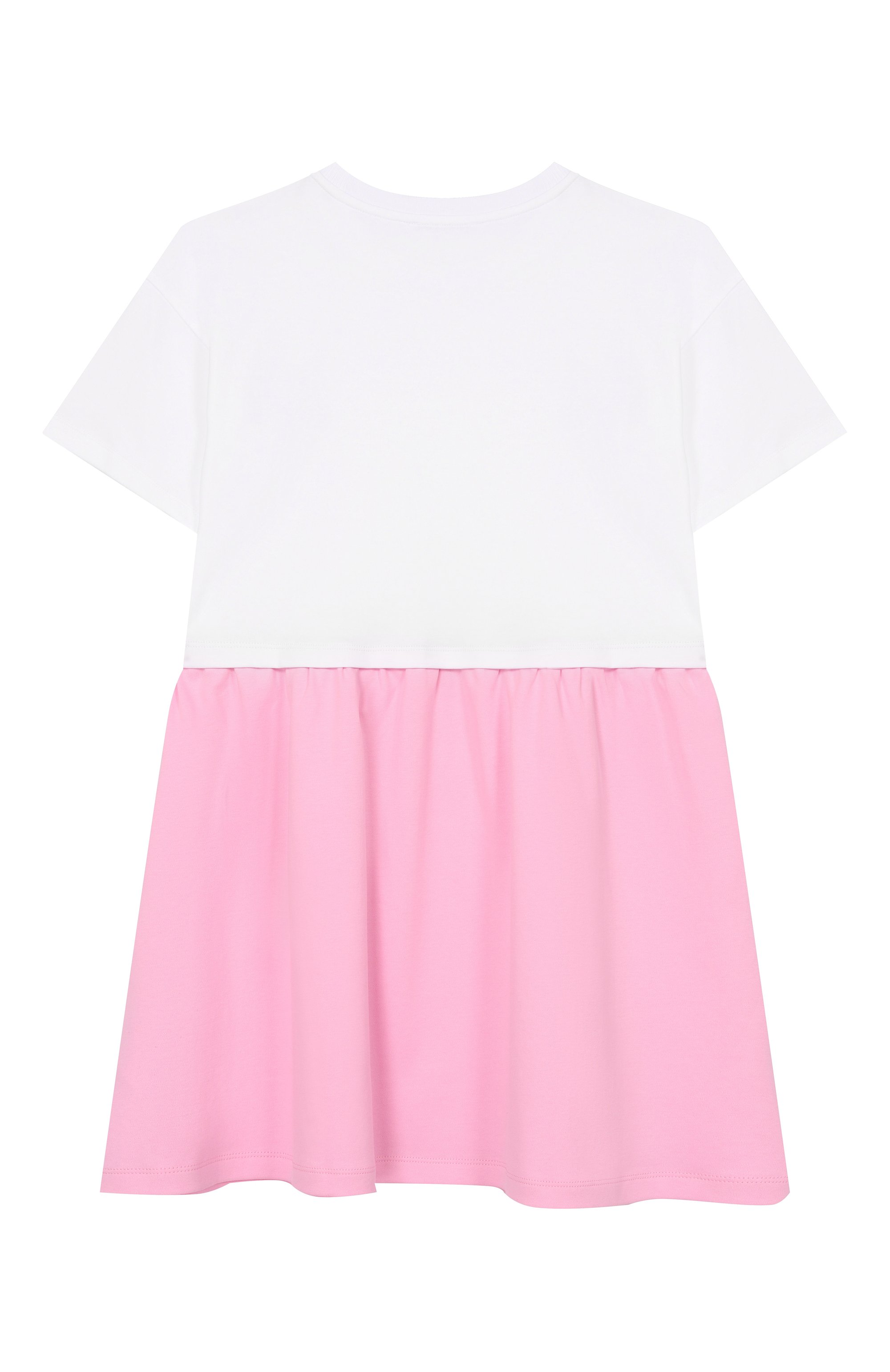 Хлопковое платье MOSCHINO розового цвета по цене 17150 руб., арт. HDV0HR/LAA43, фото 2 Хлопковое платье MOSCHINO, арт. HDV0HR/LAA43, фото 2