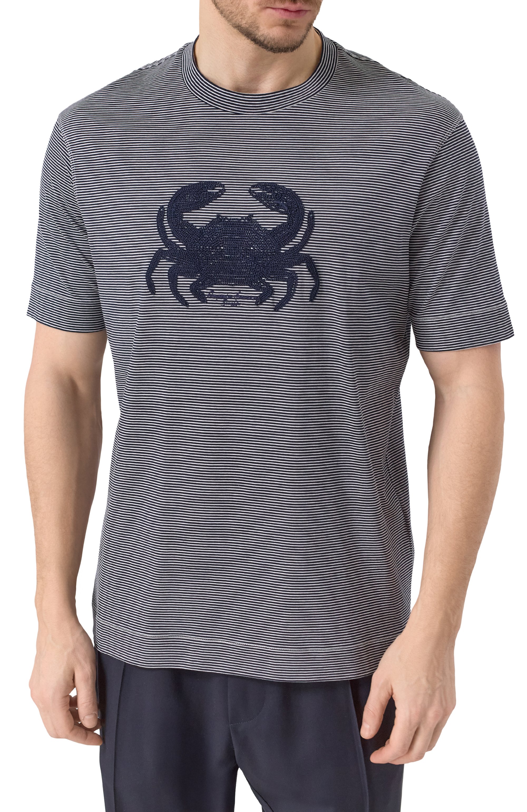 Хлопковая футболка EMPORIO ARMANI, арт. EM000824/AF12927, фото 3