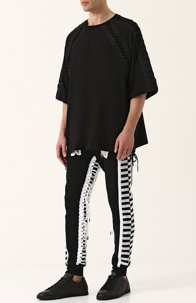 Хлопковая футболка свободного кроя с отделкой KTZ, арт. TS 08, фото 2