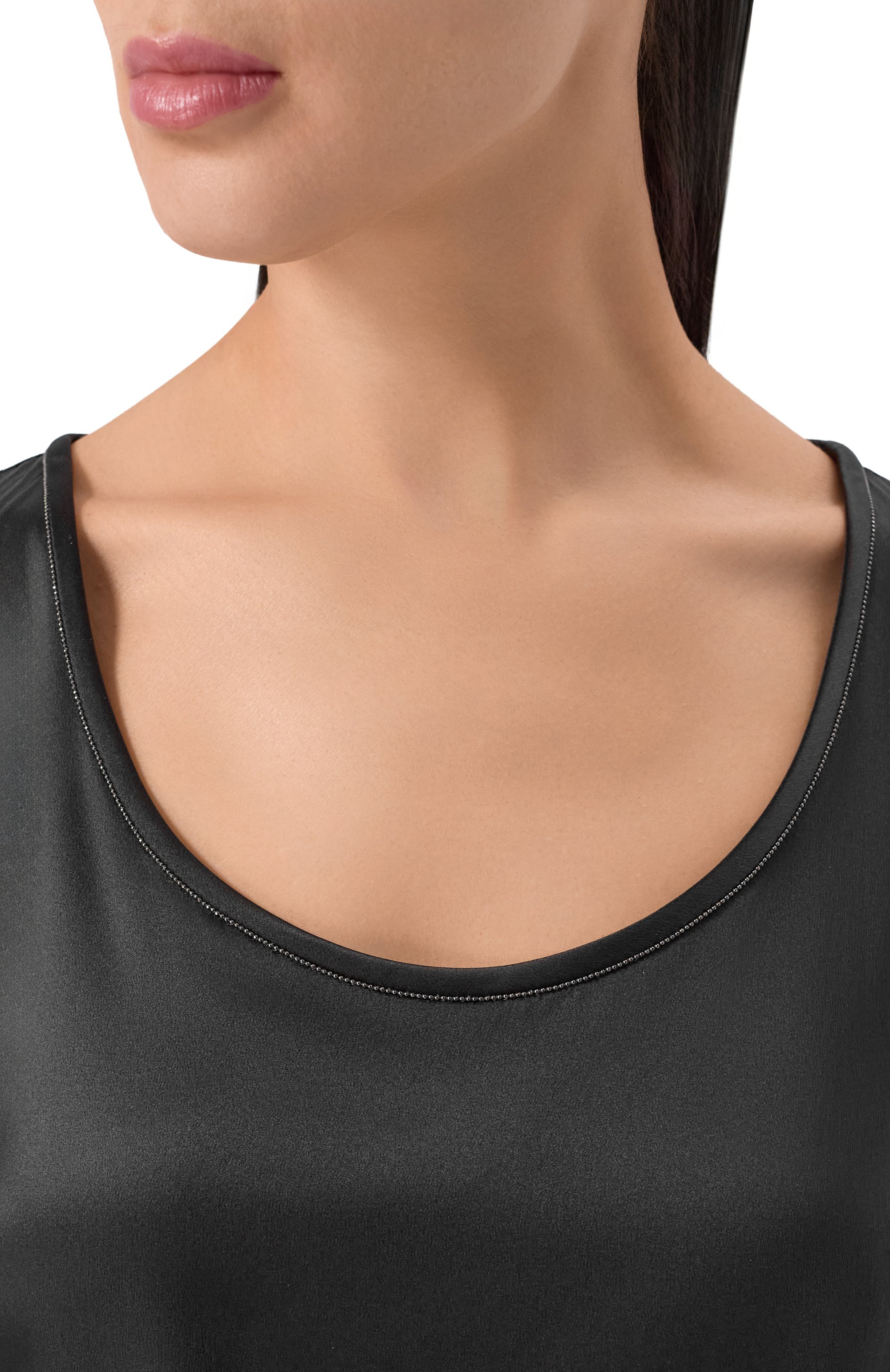 Атласный топ BRUNELLO CUCINELLI, арт. M0C59DE330, фото 5