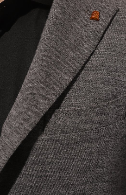 Пиджак из шерсти и хлопка Sartoria Latorre JD74/JG072 Серый  JD74/JG072 Фото 7