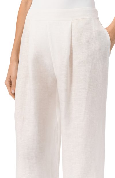 Льняные брюки ERMANNO SCERVINO, арт. D464P302NZR, фото 5