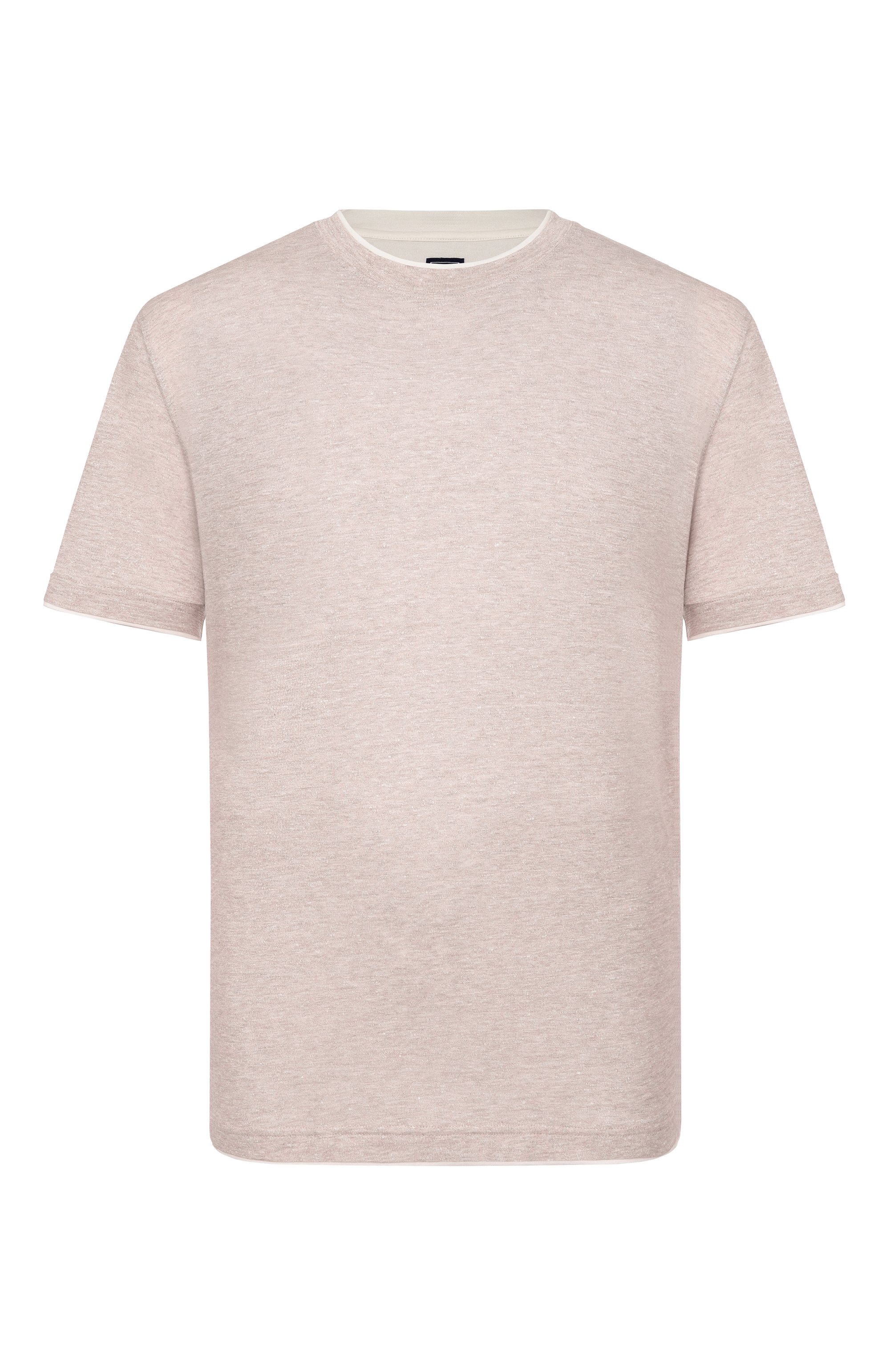 Футболка изо льна и хлопка FEDELI, арт. TU000220/LIN0 C0TT0NE, фото 1