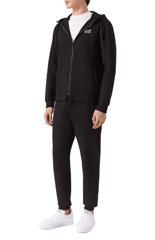 Хлопковый спортивный костюм EA7 8NPV63/PJVRZ Чёрный 8NPV63/PJVRZ