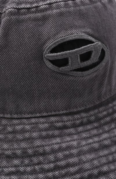 Джинсовая панама DIESEL серого цвета по цене 11550 руб., арт. A17502/0CEBT, фото 4 Джинсовая панама DIESEL, арт. A17502/0CEBT, фото 4