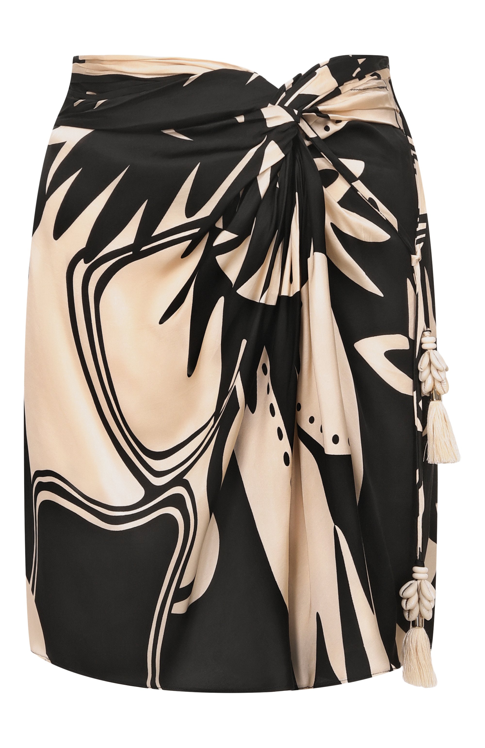 Атласная юбка POUPETTE ST BARTH разноцветного цвета по цене 29100 руб., арт. WTDR26UVS0SK, фото 1 Атласная юбка POUPETTE ST BARTH, арт. WTDR26UVS0SK, фото 1