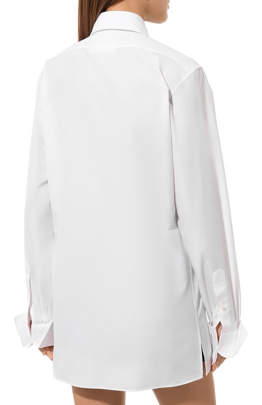 Хлопковая рубашка Maison Margiela S50DT0038/S43001 Белый  S50DT0038/S43001 Фото 4