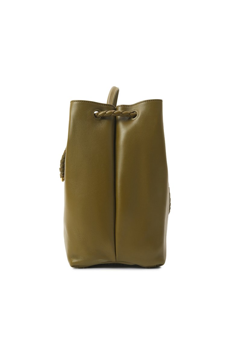 Женская сумка-тоут andiamo large BOTTEGA VENETA хаки цвета, арт. 806010 V4O92 | Фото 4 (Размер: large; Материал: Натуральная кожа; Автоматизация состава: Проставлено; Автоматизация ТО: Проставлено)