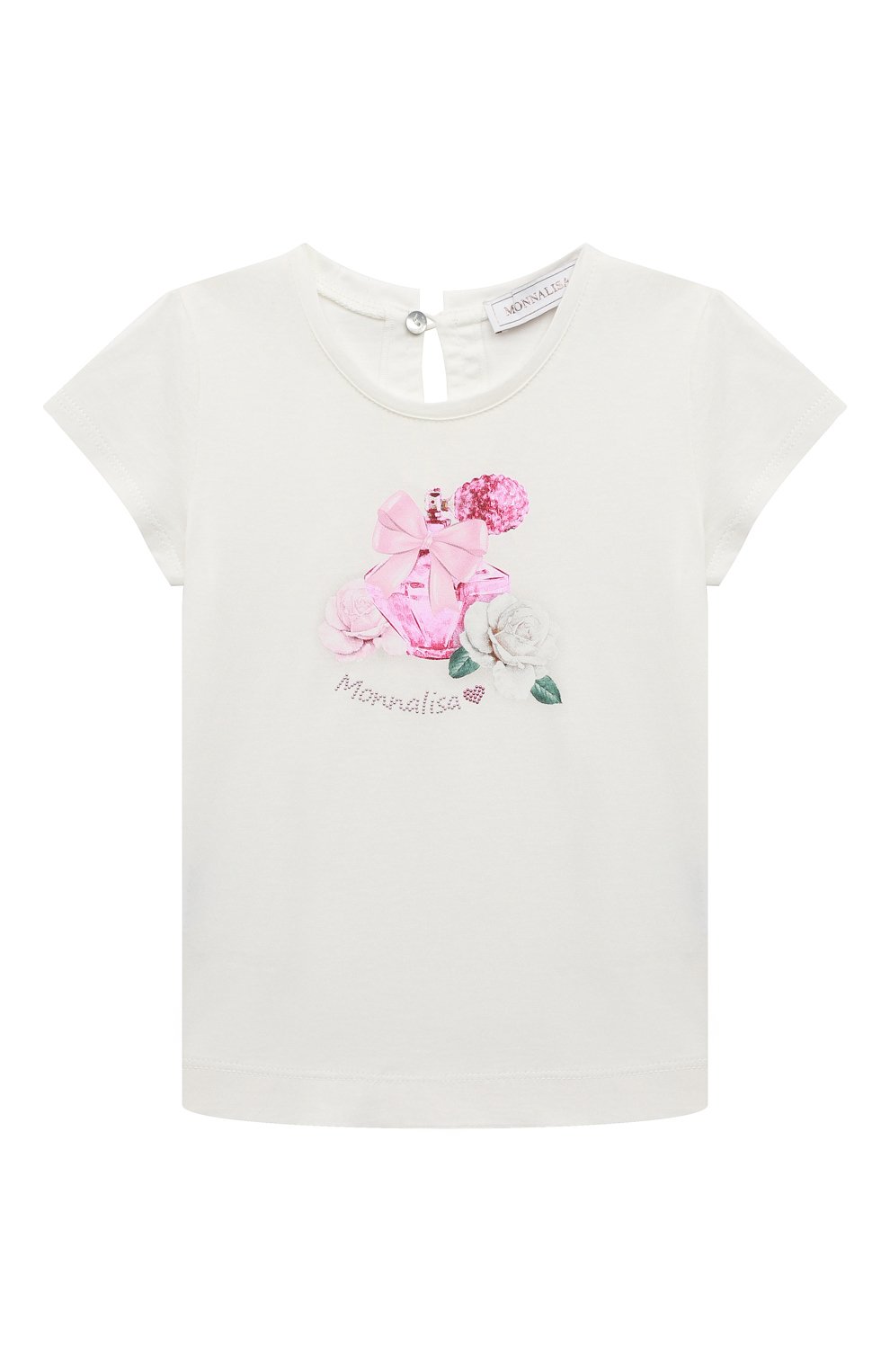 Хлопковая футболка MONNALISA, арт. 310600, фото 1