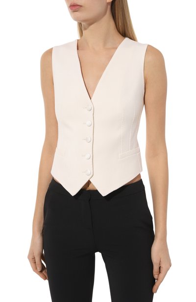 Жилет из шерсти и шелка DOLCE & GABBANA, арт. F79H5T/GDCBV, фото 3