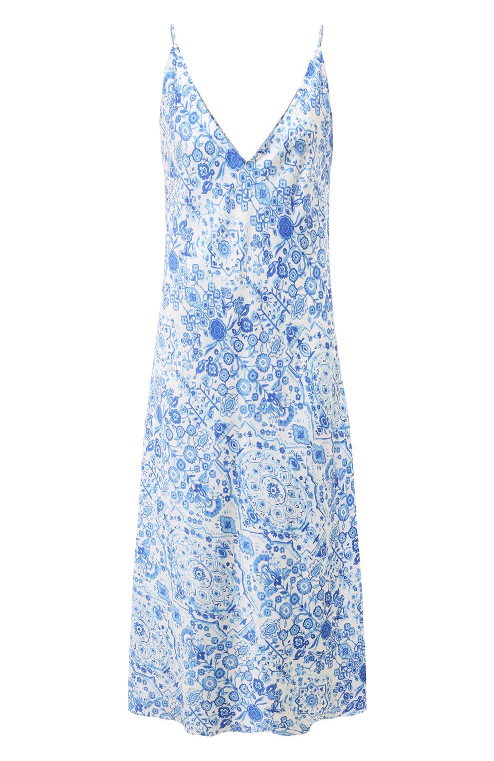 Платье из вискозы OLOLOL голубого цвета по цене 39000 руб., арт. OLD256/6029.C409/S24, фото 1 Платье из вискозы OLOLOL, арт. OLD256/6029.C409/S24, фото 1