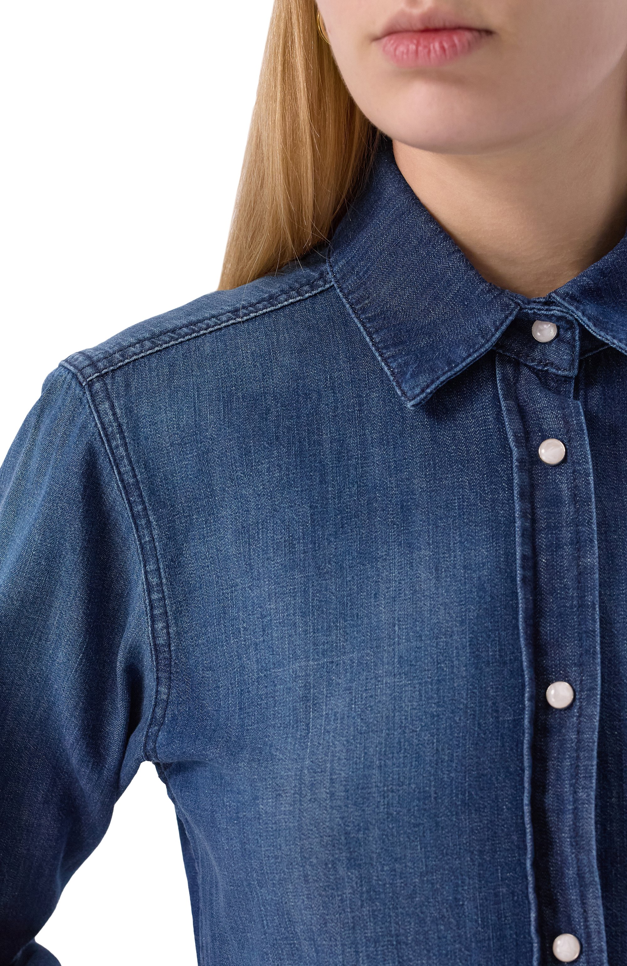 Джинсовая рубашка LORENA ANTONIAZZI, арт. P2552CA06A/9955, фото 5