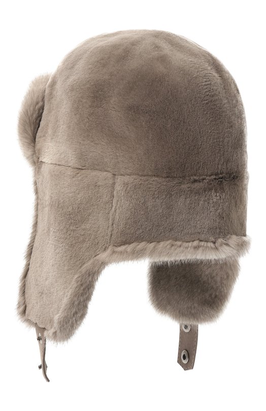 Меховая шапка-ушанка Майкл из норки FurLand 0201400100104600000 Бежевый  0201400100104600000 Фото 2