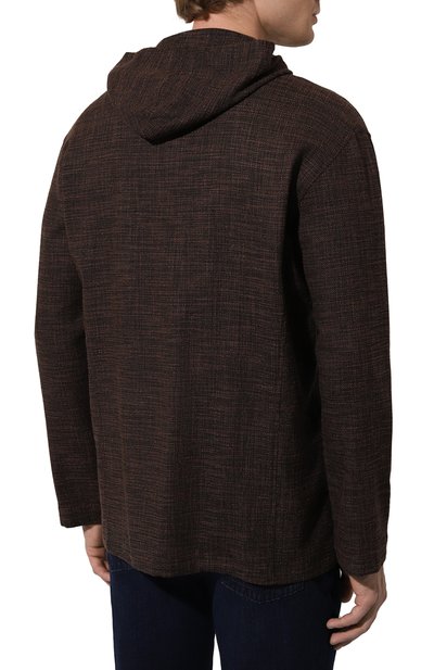 Куртка-рубашка �из шерсти и шелка KITON, арт. UMCLUCAK0643C, фото 4