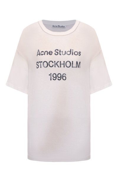 Женская хлопковая футболка ACNE STUDIOS, арт. FN-UX-TSHI000013