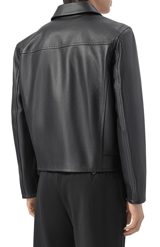 Кожаная куртка Jil Sander J22SW0101/J07227 Чёрный  J22SW0101/J07227 Фото 4