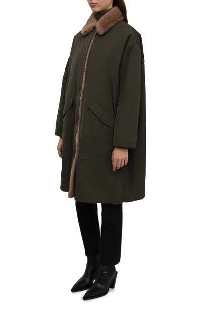Двусторонняя парка с подкладкой из меха норки YS ARMY PARIS, арт. 22WFM04601A22X, фото 3
