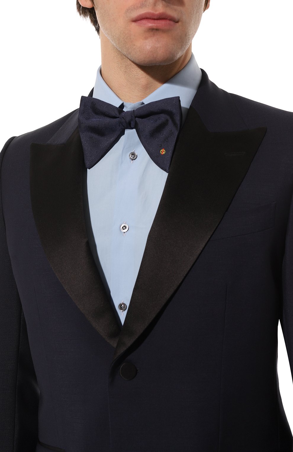 Шелковый галстук-бабочка GUCCI, арт. 658252 4G009, фото 2