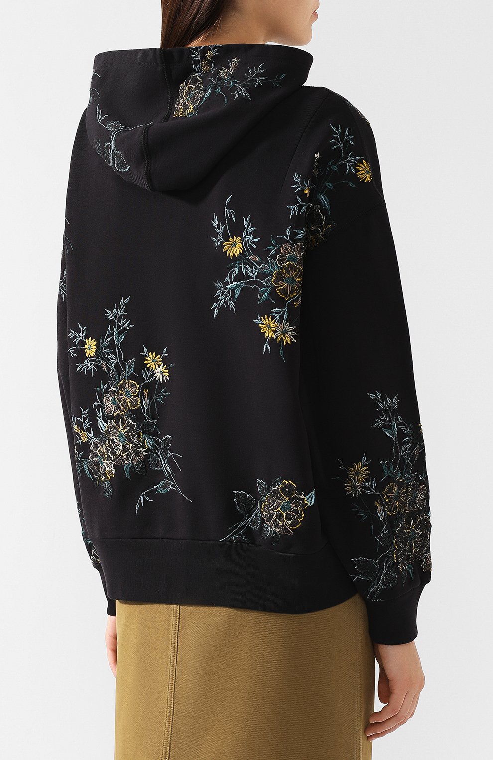 Хлопковое худи DRIES VAN NOTEN черного цвета по цене 39950 руб., арт. 191-31161-7617, фото 4 Хлопковое худи DRIES VAN NOTEN, арт. 191-31161-7617, фото 4