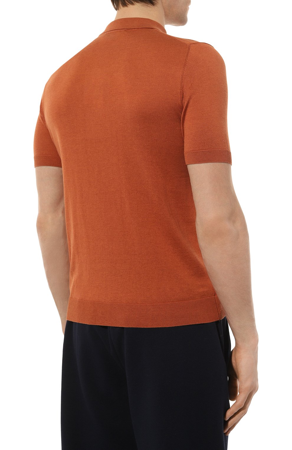 Поло из хлопка и шелка ANDREA CAMPAGNA, арт. P23-111, фото 4