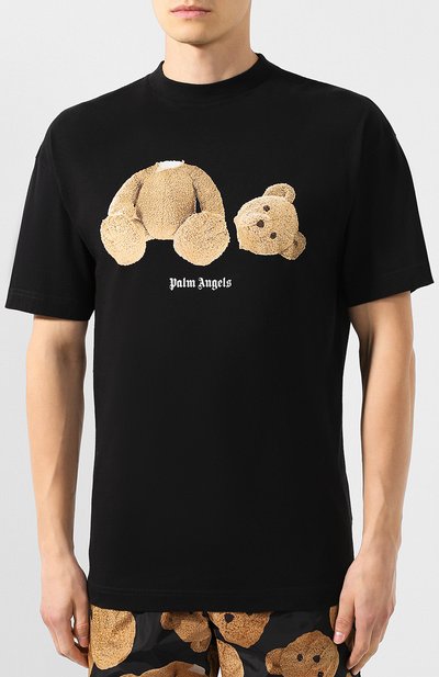 Хлопковая футболка PALM ANGELS, арт. PMAA001E194130161088, фото 3