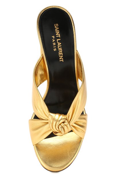 Кожаные мюли loulou SAINT LAURENT, арт. 608536/0XQ00, фото 5