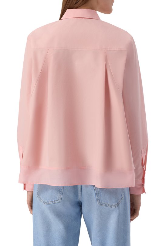 Хлопковая рубашка 3.1 Phillip Lim P251-21705LCE Розовый  P251-21705LCE Фото 4