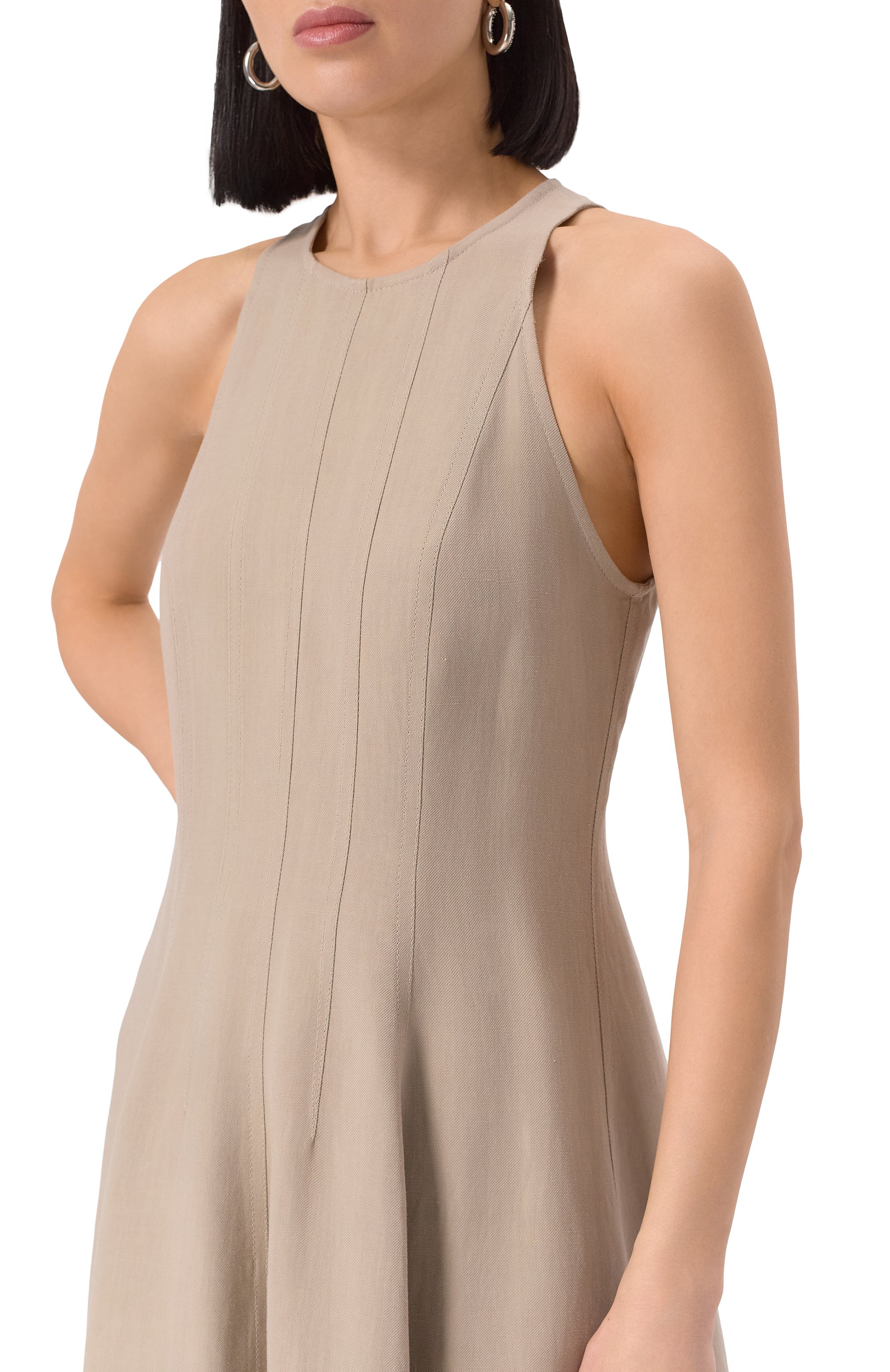 Платье из вискозы и льна BRUNELLO CUCINELLI, арт. MH126A5171, фото 5