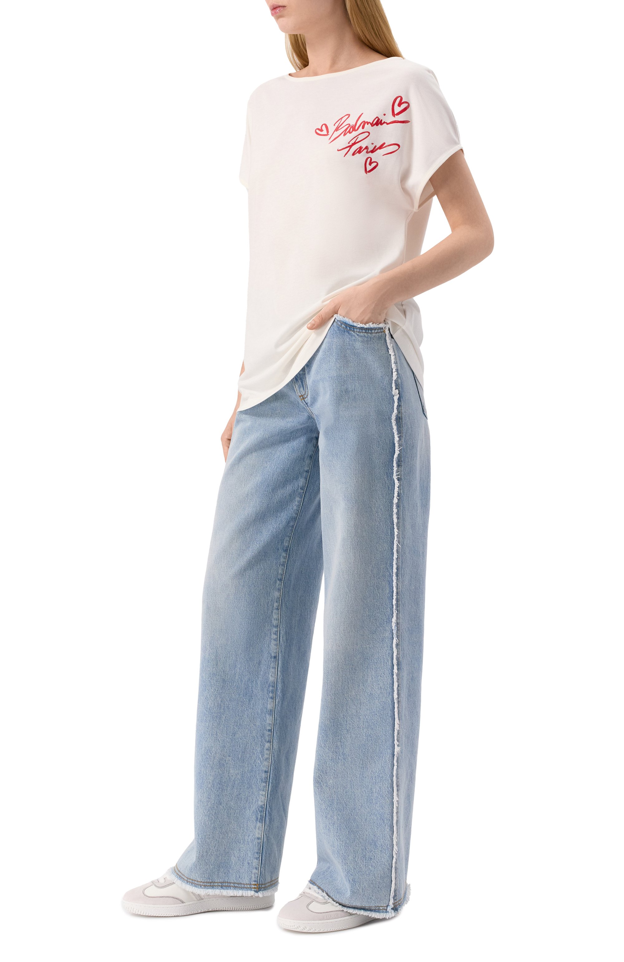 Кожаные кеды swan BALMAIN, арт. EN1VI735/LCBJ, фото 2