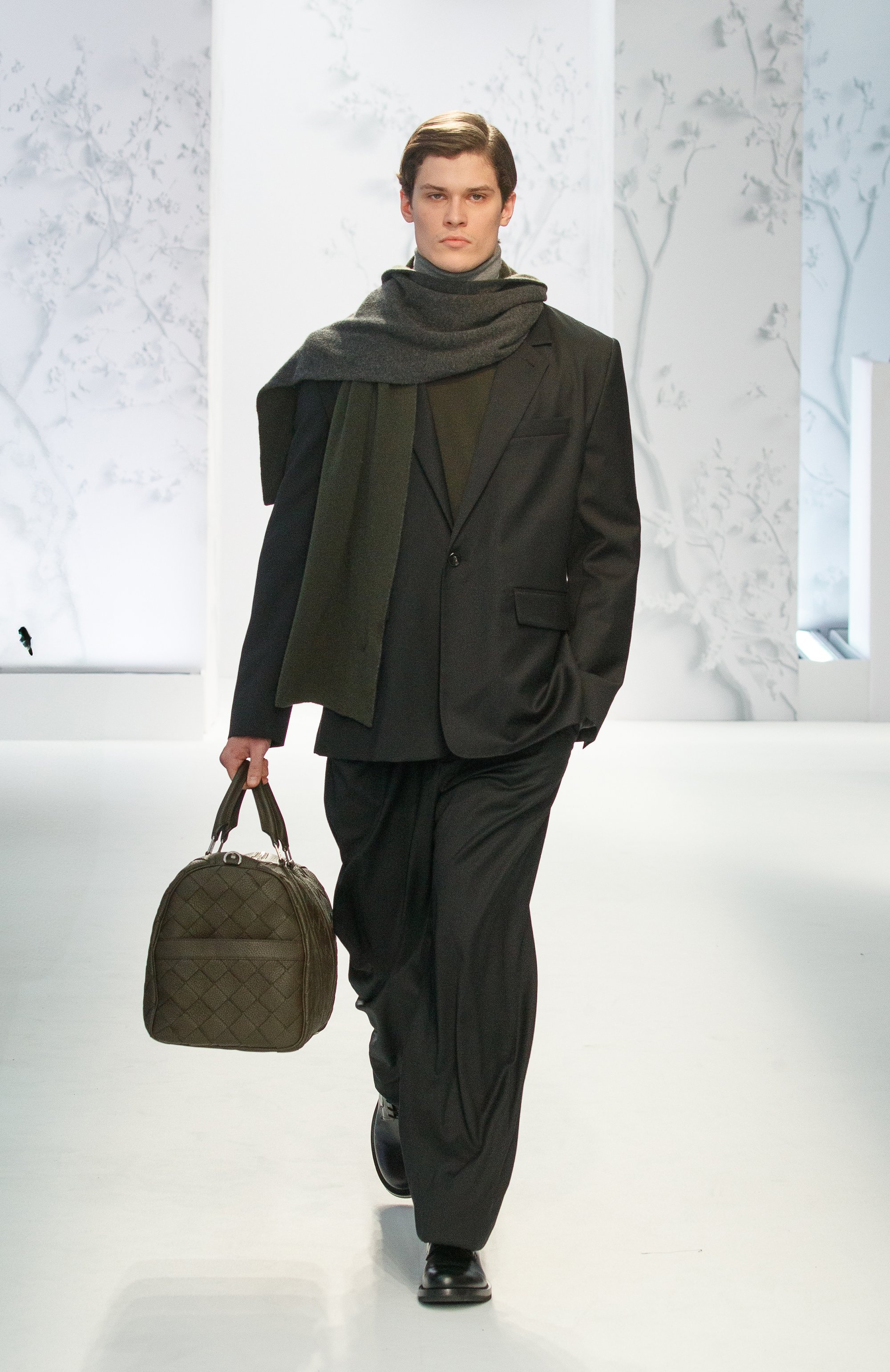 Шерстяные брюки ANN DEMEULEMEESTER, арт. 2402-M-TR01-FA515-099, фото 7