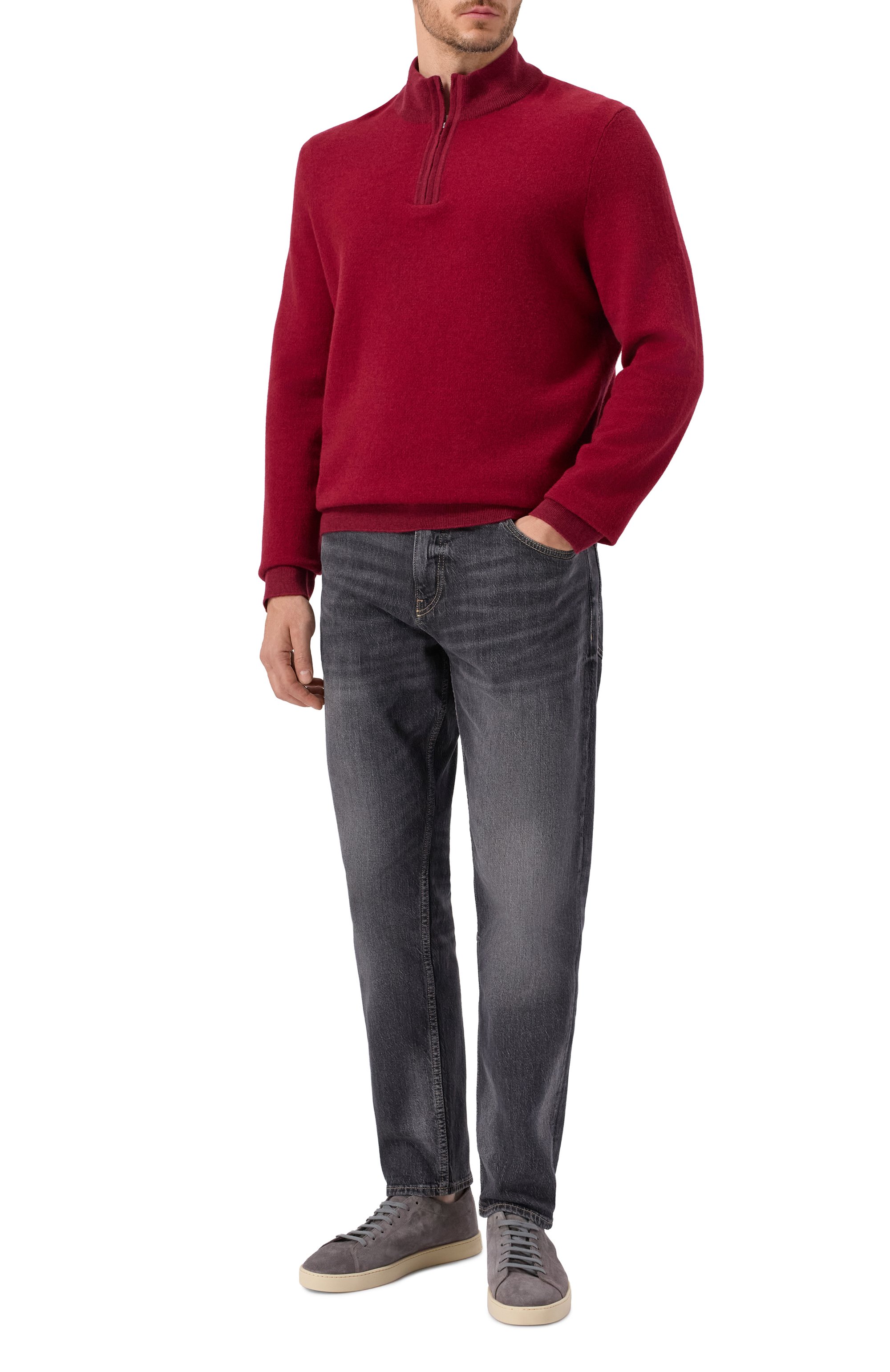 Джемпер из шерсти и хлопка BOSS, арт. 50549976, фото 2