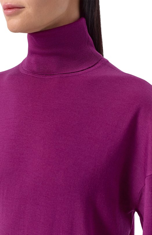 Шерстяная водолазка Saint Laurent 850331/Y76GM Фиолетовый  850331/Y76GM Фото 5
