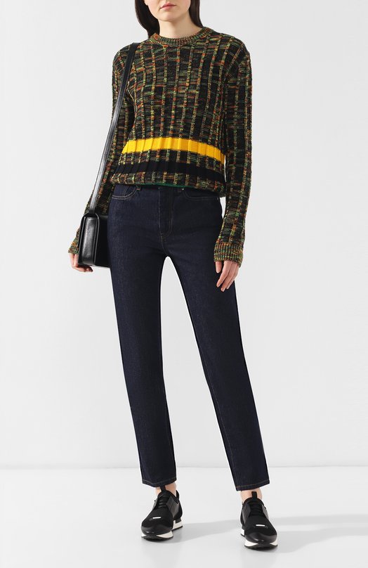 Шерстяной пуловер CALVIN KLEIN 205W39NYC Разноцветный, фото 2