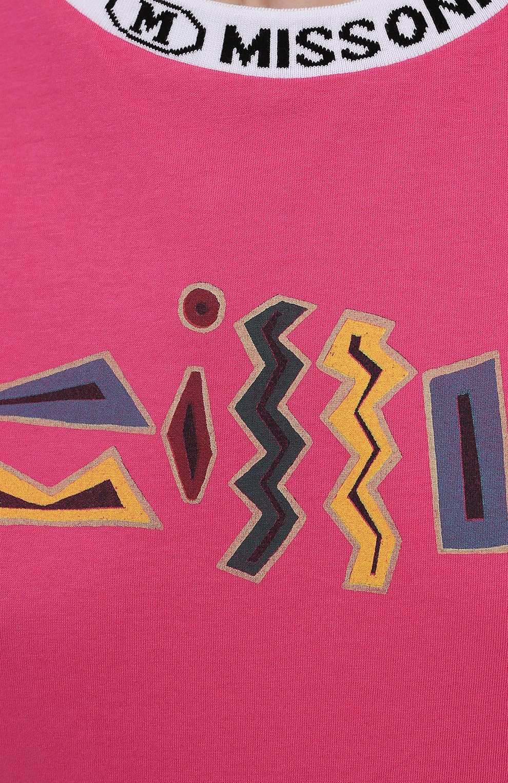 Хлопковая футболка M MISSONI розового цвета по цене 16650 руб., арт. 2DL00085/2J005E, фото 5 Хлопковая футболка M MISSONI, арт. 2DL00085/2J005E, фото 5