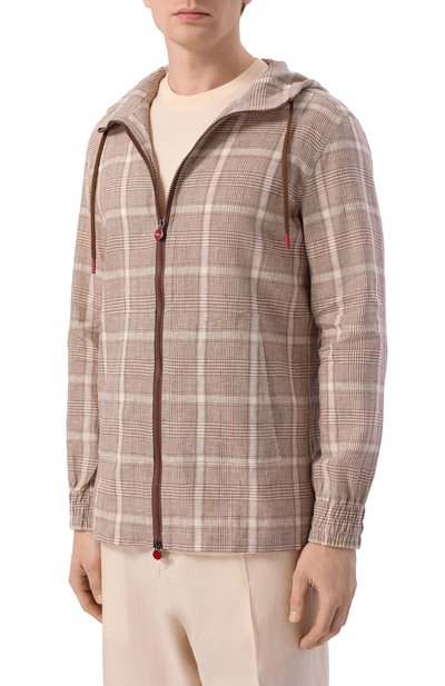 Льняная куртка-рубашка KITON, арт. UMC010H096380, фото 3