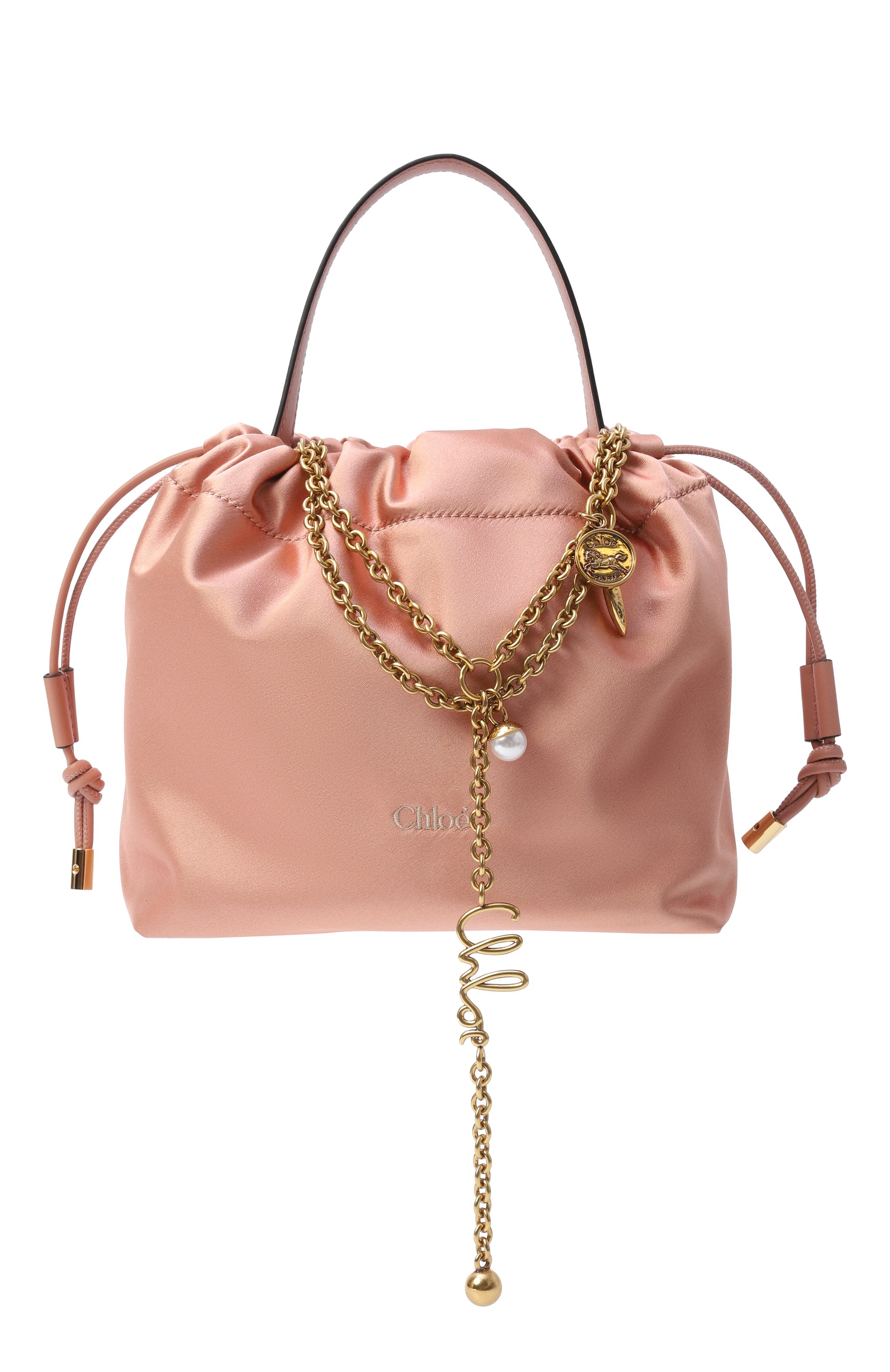 Сумка chloé icons mini CHLOÉ розового цвета по цене 170000 руб., арт. CH26UP789R88, фото 1 Сумка chloé icons mini CHLOÉ, арт. CH26UP789R88, фото 1